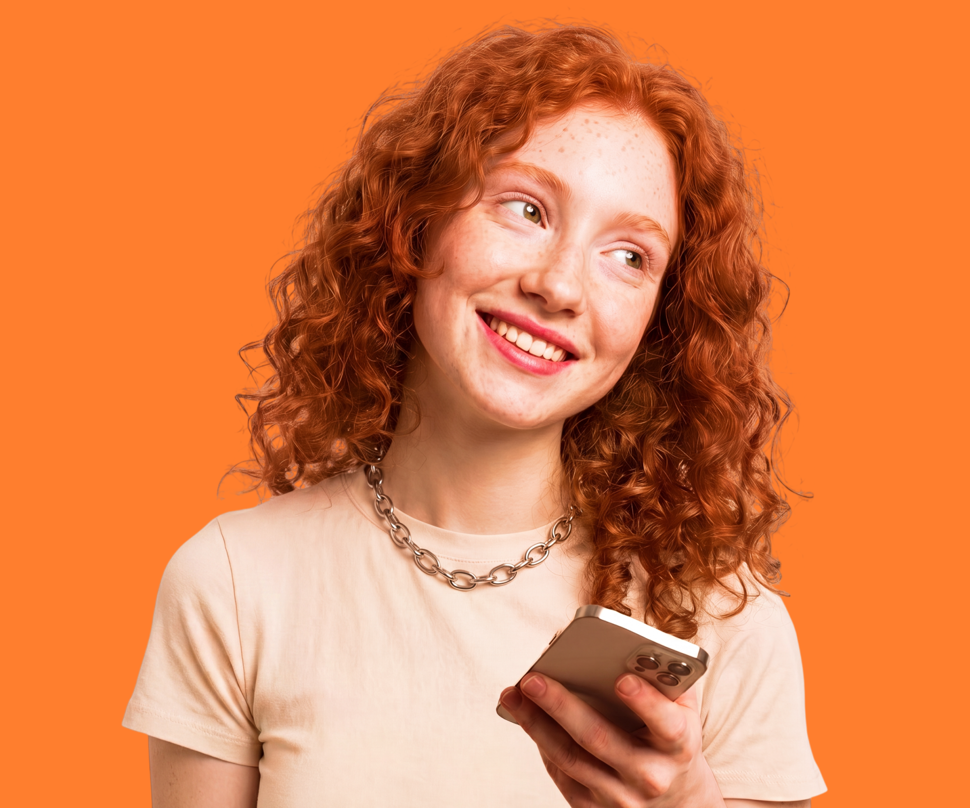 A loyalty programme member with a phone